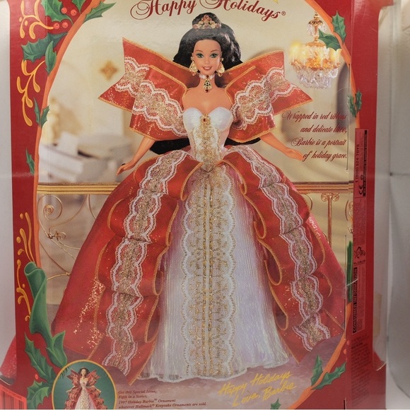 BARBIE HAPPY HOLIDAYS 1997 Special Edition 10th Anniversary 5th in Series Rare - Picture 8 of 16